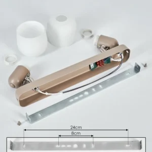 hofstein Plafonnier Sivol Nickel mat, Sable, 2 lumières* Lampes Modernes