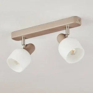 hofstein Plafonnier Sivol Nickel mat, Sable, 2 lumières* Lampes Modernes