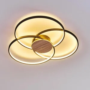hofstein Plafonnier Skanes LED Noir, 1 lumière* Lampes Modernes