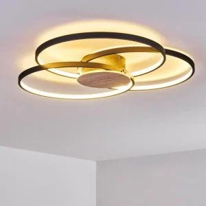 hofstein Plafonnier Skanes LED Noir, 1 lumière* Lampes Modernes