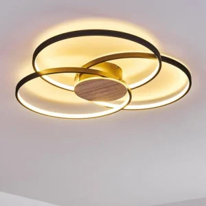 hofstein Plafonnier Skanes LED Noir, 1 lumière* Lampes Modernes
