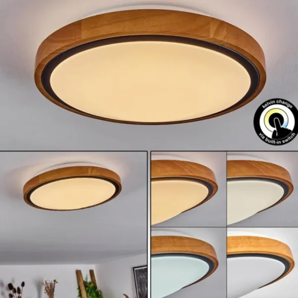 hofstein Plafonnier Sobredo LED Écru, Noir, Blanc, 1 lumière* Lampes Modernes