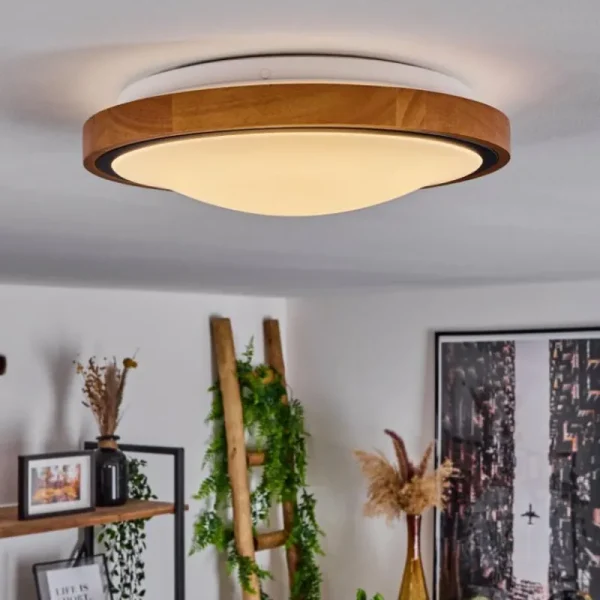 hofstein Plafonnier Sobredo LED Écru, Noir, Blanc, 1 lumière* Lampes Modernes