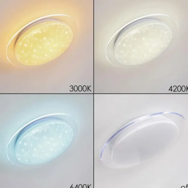 hofstein Plafonnier Soleil LED Blanc, 1 lumière* Lampes Modernes