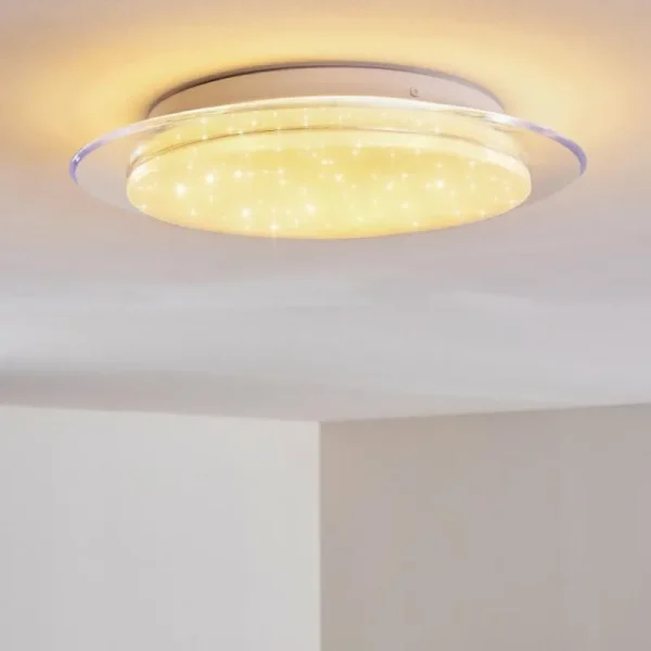 hofstein Plafonnier Soleil LED Blanc, 1 lumière* Lampes Modernes