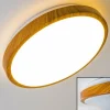 hofstein Plafonnier Sora Wood LED Bois clair, Blanc, 1 lumière* Lampes Modernes
