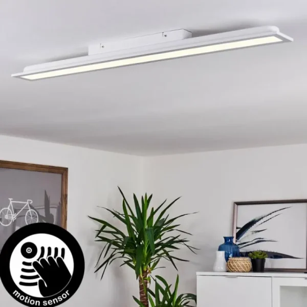 hofstein Plafonnier Sordos LED Blanc, 1 lumière, Détecteur de mouvement* Lampes Modernes