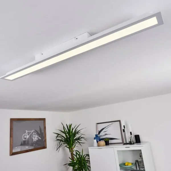 hofstein Plafonnier Sordos LED Blanc, 1 lumière, Détecteur de mouvement* Lampes Modernes