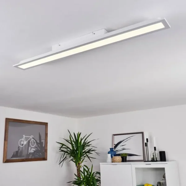 hofstein Plafonnier Sordos LED Blanc, 1 lumière, Détecteur de mouvement* Lampes Modernes