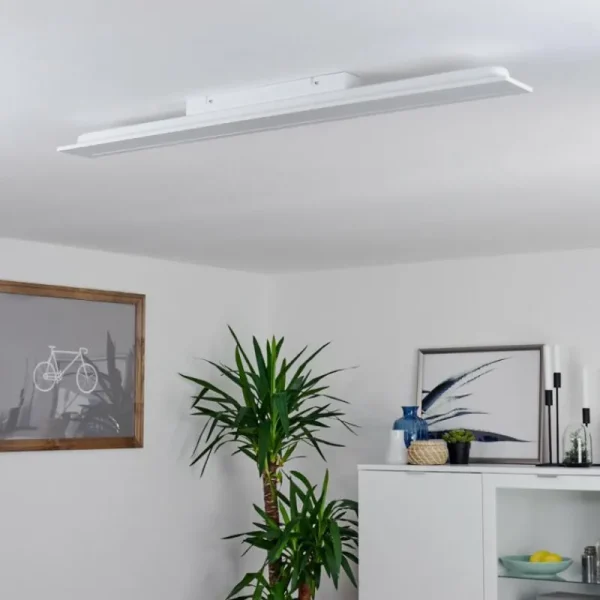 hofstein Plafonnier Sordos LED Blanc, 1 lumière, Détecteur de mouvement* Lampes Modernes