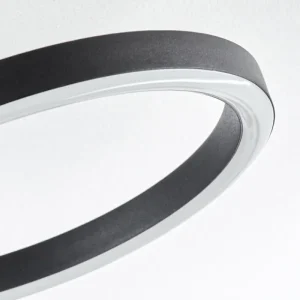 hofstein Plafonnier Sorte LED Chrome, Noir, 1 lumière* Lampes Modernes