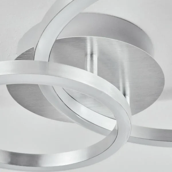 hofstein Plafonnier Sorte LED Nickel mat, 1 lumière* Lampes Modernes