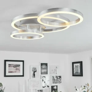 hofstein Plafonnier Sorte LED Nickel mat, 1 lumière* Lampes Modernes