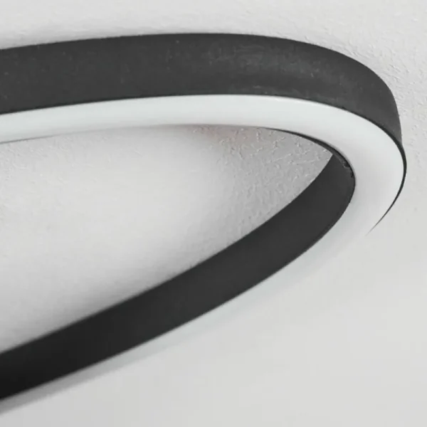 hofstein Plafonnier Sorte LED Noir, Blanc, 1 lumière* Lampes Modernes