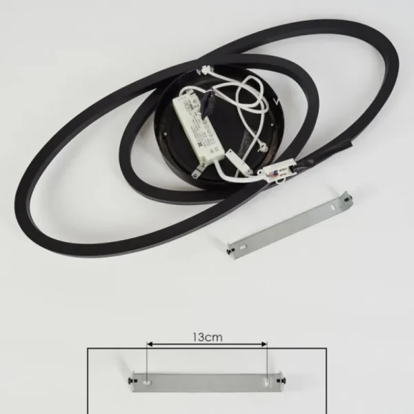 hofstein Plafonnier Sorte LED Noir, Blanc, 1 lumière* Lampes Modernes