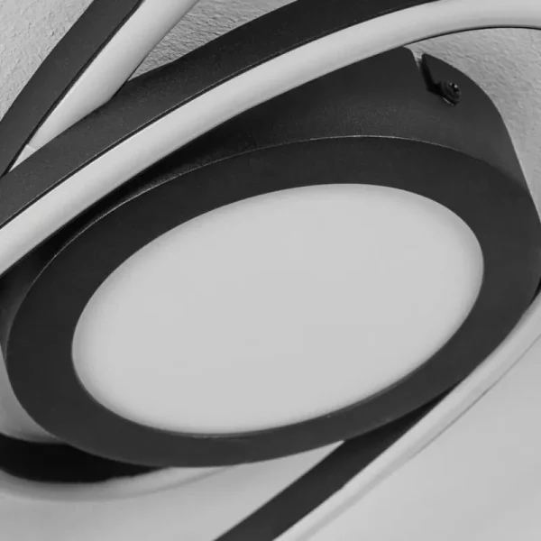 hofstein Plafonnier Sorte LED Noir, Blanc, 1 lumière* Lampes Modernes