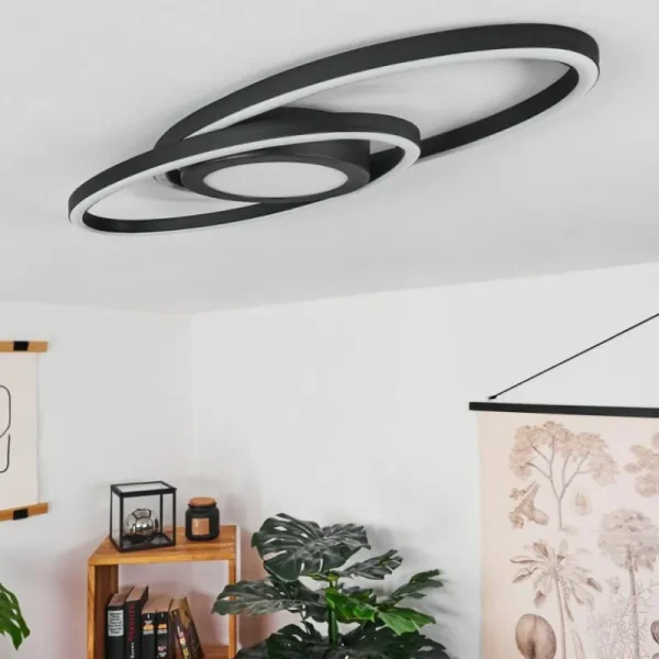 hofstein Plafonnier Sorte LED Noir, Blanc, 1 lumière* Lampes Modernes