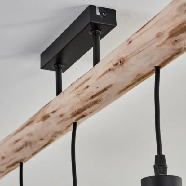 hofstein Plafonnier Soungou Écru, Noir, 5 lumières* Lampes Modernes