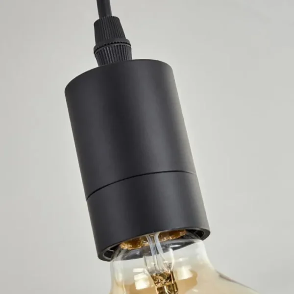 hofstein Plafonnier Soungou Écru, Noir, 5 lumières* Lampes Modernes