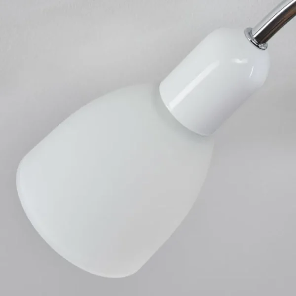 hofstein Plafonnier Starkeryd Chrome, Blanc, 5 lumières* Lampes En Verre