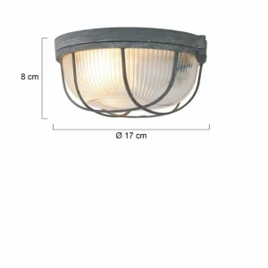 Luminaires Steinhauer Plafonnier Steinhauer Mexlite Gris, 1 lumière* Lampes En Verre