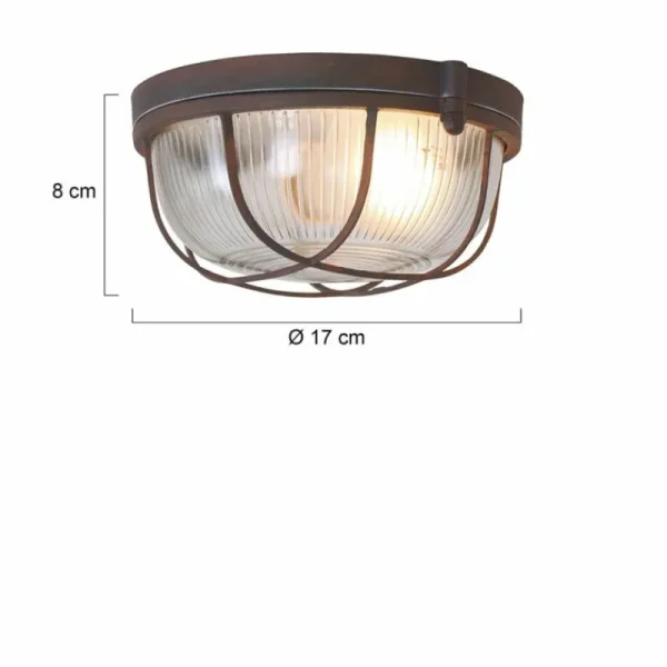 Luminaires Steinhauer Plafonnier Steinhauer Mexlite Brun, 1 lumière* Lampes En Verre