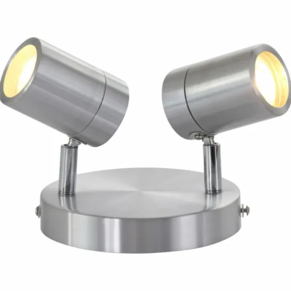 Luminaires Steinhauer Plafonnier Steinhauer Upround LED Gris, Nickel mat, 2 lumières* Lampes En Verre