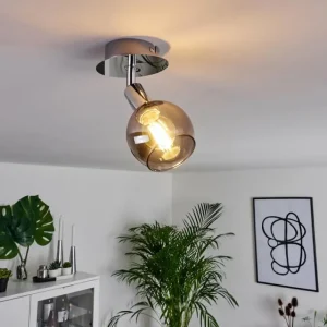 hofstein Plafonnier Stranderod Chrome, 1 lumière* Lampes Modernes