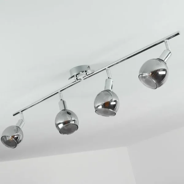 hofstein Plafonnier Stranderod Chrome, 4 lumières* Lampes Modernes