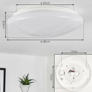 hofstein Plafonnier Stungchhveng LED Blanc, 1 lumière* Lampes Modernes
