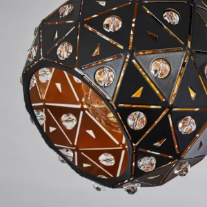 hofstein Plafonnier Sunasau Noir, 2 lumières* Lampes Modernes