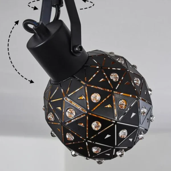 hofstein Plafonnier Sunasau Noir, 2 lumières* Lampes Modernes