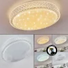 hofstein Plafonnier Suno LED Transparent, Blanc, 1 lumière* Lampes Modernes