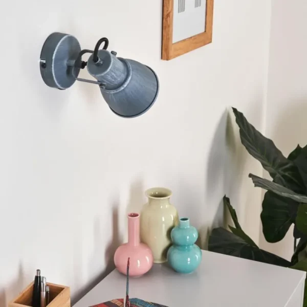 hofstein Plafonnier Susus Gris, 1 lumière* Lampes Modernes