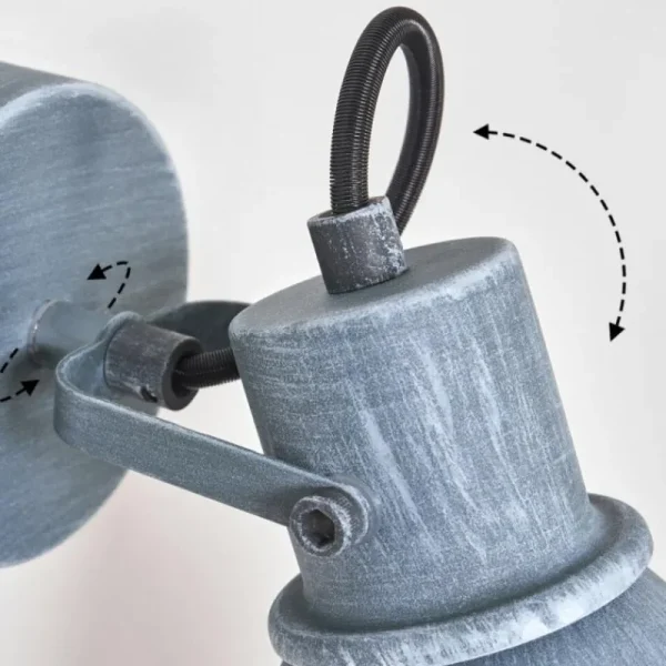 hofstein Plafonnier Susus Gris, 1 lumière* Lampes Modernes