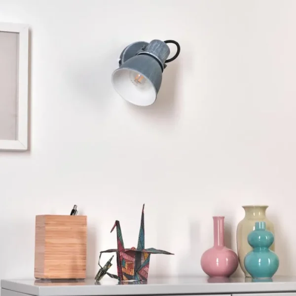 hofstein Plafonnier Susus Gris, 1 lumière* Lampes Modernes