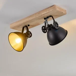 hofstein Plafonnier Svanfolk Bois clair, 2 lumières* Lampes Modernes