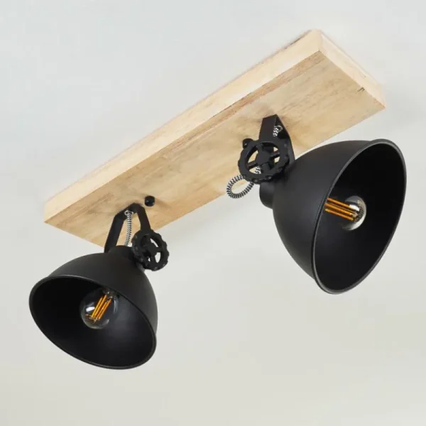 hofstein Plafonnier Svanfolk Bois clair, 2 lumières* Lampes Modernes