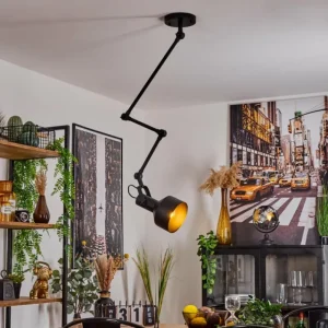 hofstein Plafonnier Tablazos Noir, 1 lumière* Lampes Modernes