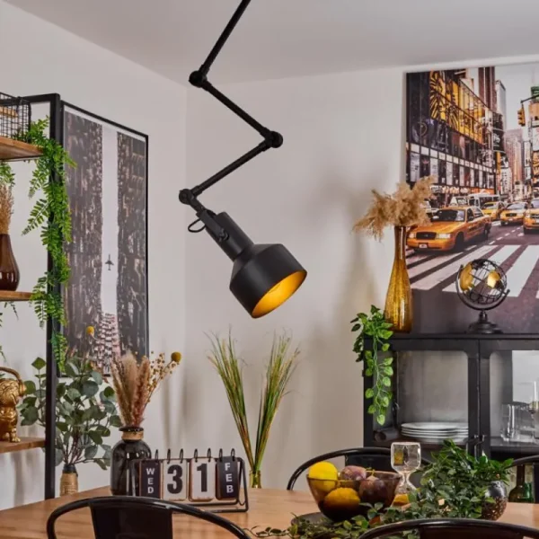hofstein Plafonnier Tablazos Noir, 1 lumière* Lampes Modernes