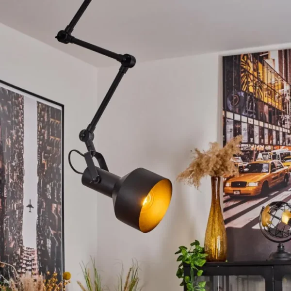 hofstein Plafonnier Tablazos Noir, 1 lumière* Lampes Modernes