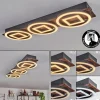 hofstein Plafonnier Taboneira LED Brun foncé, Noir, 3 lumières* Lampes Modernes