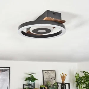 hofstein Plafonnier Taboneira LED Noir, 1 lumière* Lampes Modernes