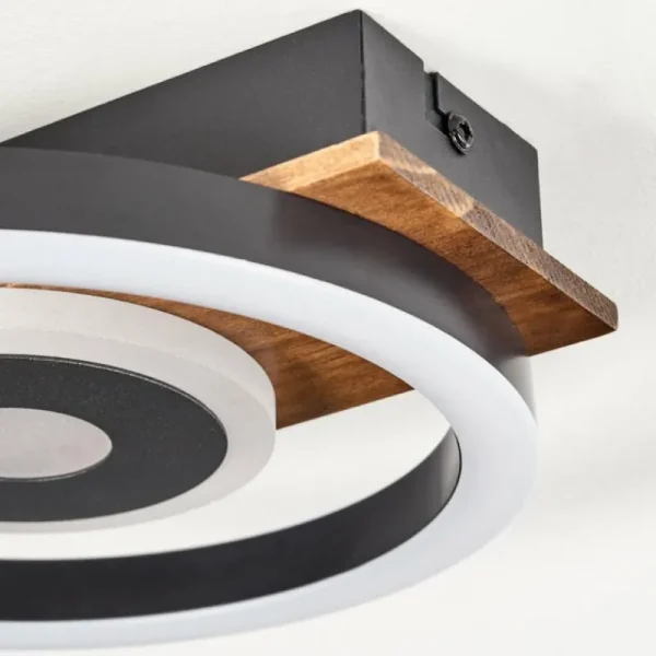 hofstein Plafonnier Taboneira LED Noir, 1 lumière* Lampes Modernes