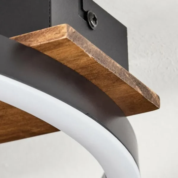hofstein Plafonnier Taboneira LED Noir, 1 lumière* Lampes Modernes