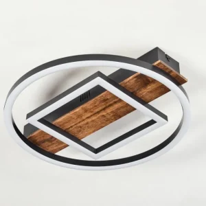 hofstein Plafonnier Taboneira LED Noir, 1 lumière* Lampes Modernes