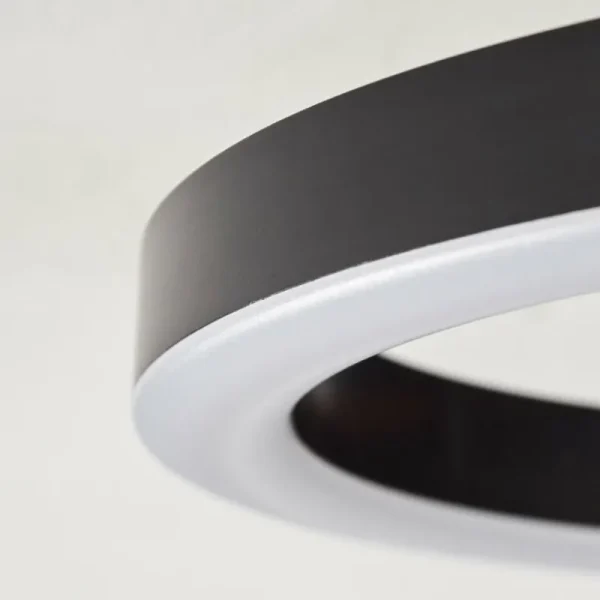 hofstein Plafonnier Taboneira LED Noir, 1 lumière* Lampes Modernes
