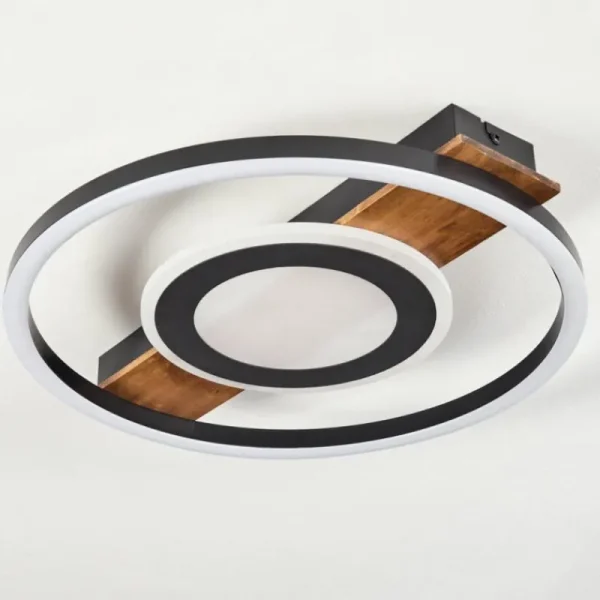 hofstein Plafonnier Taboneira LED Noir, 1 lumière* Lampes Modernes