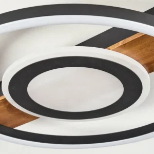 hofstein Plafonnier Taboneira LED Noir, 1 lumière* Lampes Modernes