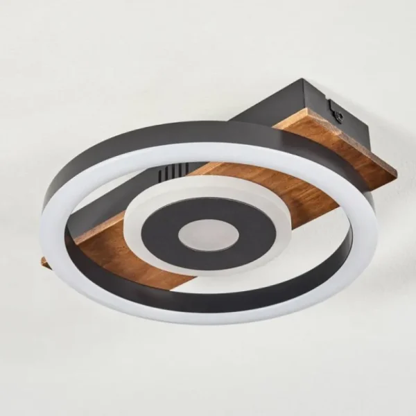 hofstein Plafonnier Taboneira LED Noir, 1 lumière* Lampes Modernes